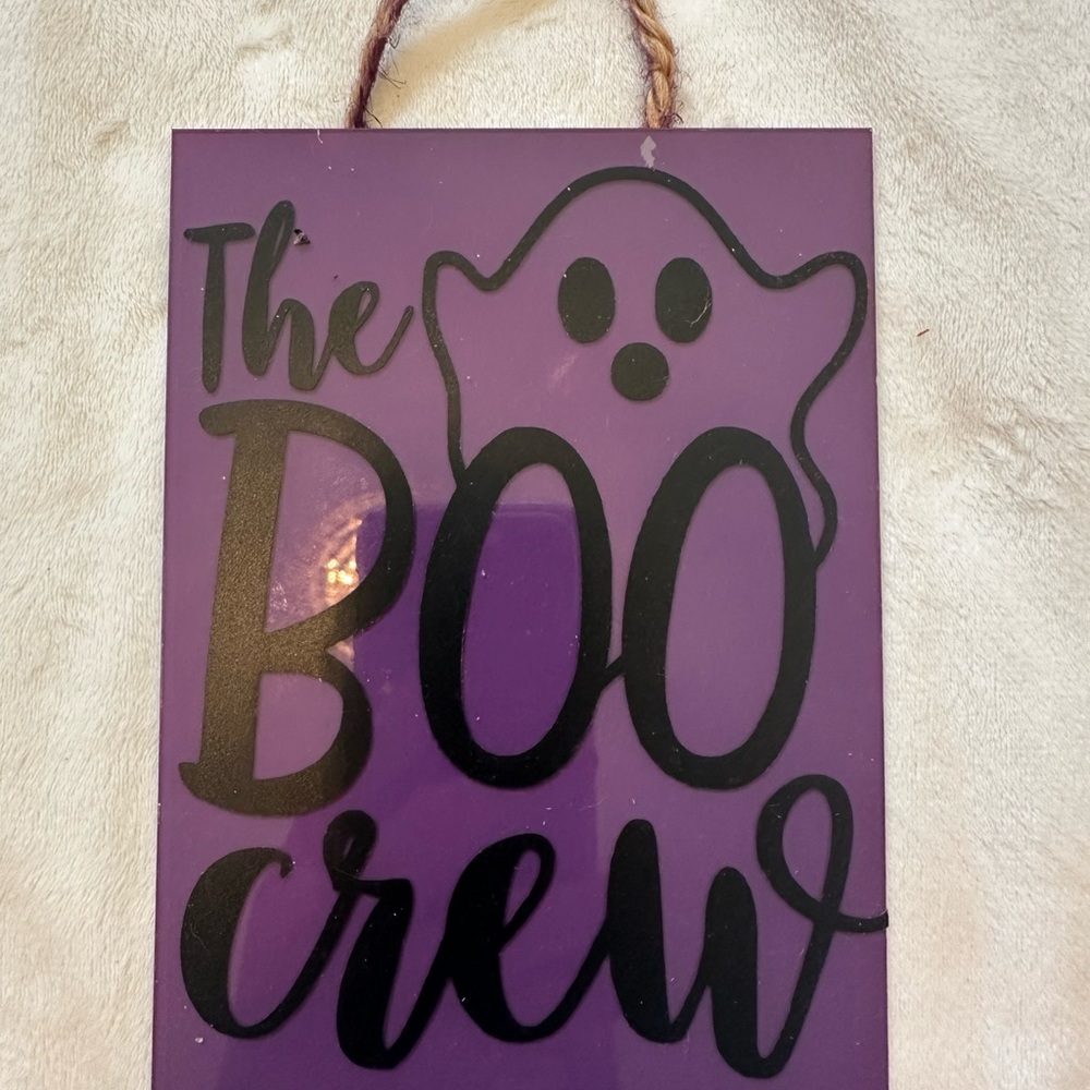 Purple 'The Boo Crew' Wall Decor purchasing all 3